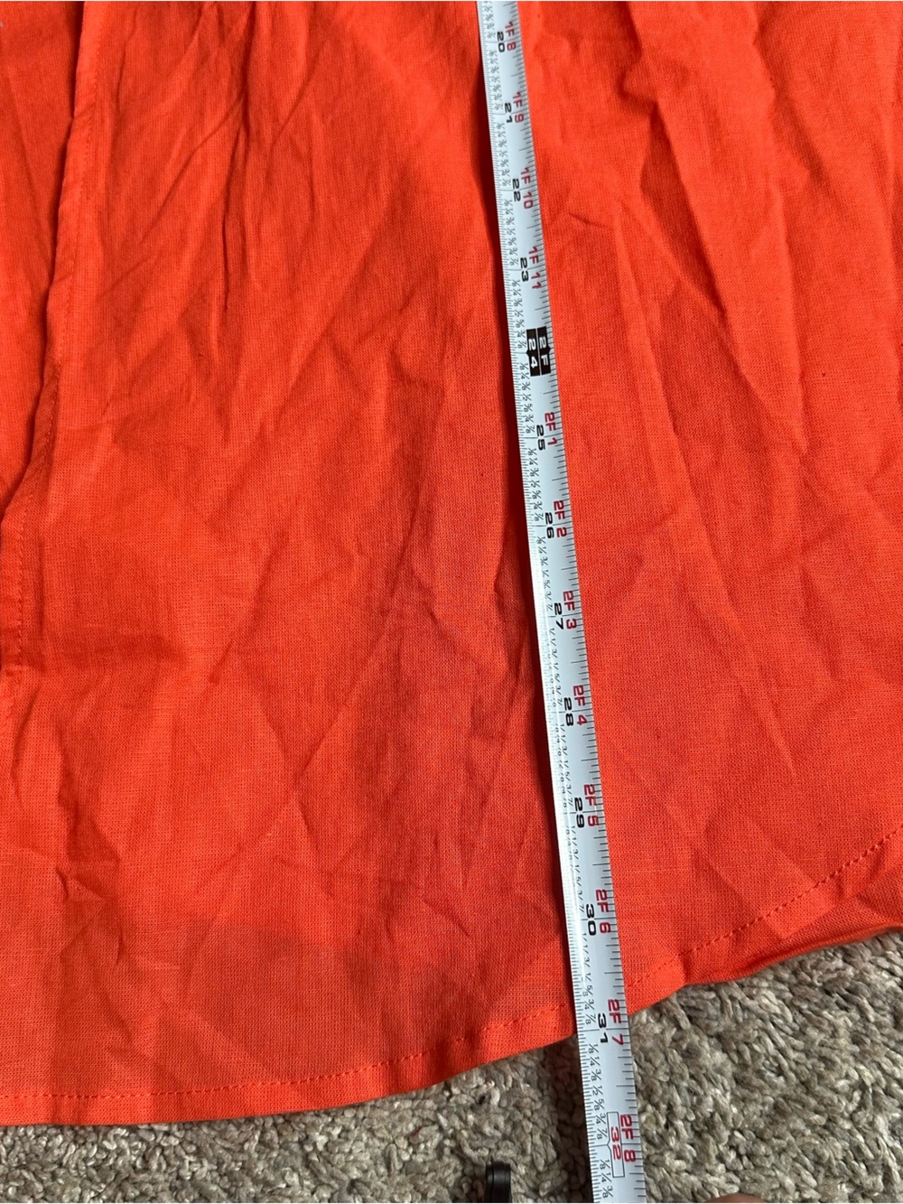 Commense Two Pants Set XS Cotton Linen orange Oversized Boho NEW resort summer - Picture 12 of 16
